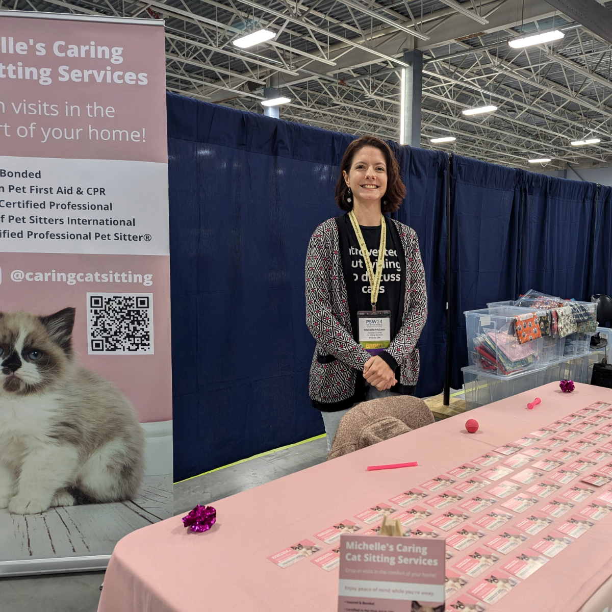 Michelle's Caring Cat Sitting Services at Ottawa Cat Show 2024